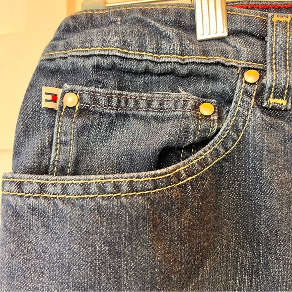 Vintage Women's Tommy Hilfiger Jeans Classic Fit High Rise Size 18 Reg Y2K Flag - Picture 2 of 9